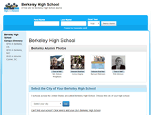 Tablet Screenshot of berkeleyhighschoolalumni.com